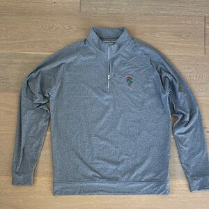 Men's Heather Gray Zip-Up Sweater